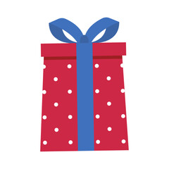 Gift boxes with bow knot. Surprise boxes. Celebrate birthday or Christmas on white background