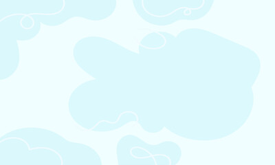 Flat abstract doodle background design