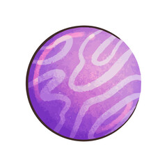 Planet Illustration isolated on the white background