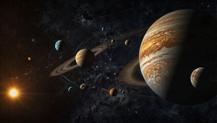 SOLAR SYSTEM DIFFERENT VIEWS