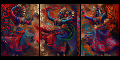 Indian Culture 3D Mural Arts – Dynamic Designs Featuring Traditional Motifs and Cultural Elements in a Stunning 3D Format for a Unique and Artistic Expression