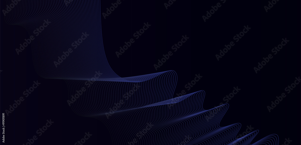 Poster abstract background wavy lines stripes. vector illustration of the gray pattern.