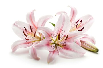 Lily isolated on a white background