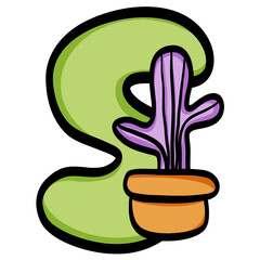 Uppercase Letter ABC Halloween illustration 