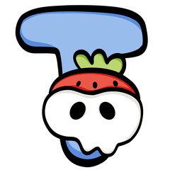 Uppercase Letter ABC Halloween illustration 