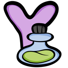 Uppercase Letter ABC Halloween illustration 