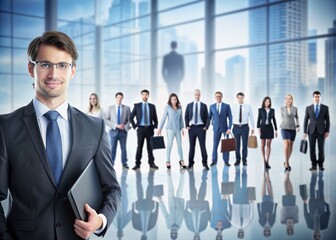 Fototapeta premium human ressource and business background