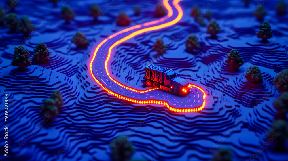 Poster mesmerizing digital landscape with swirling neon like curves glowing energy flows and a dynamic futu