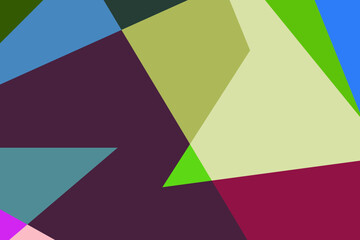 Obraz premium Colorful flat abstract geometric psychedelic pop art poster background