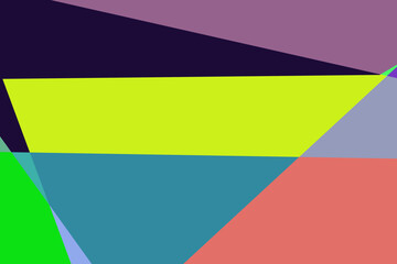 Colorful flat abstract geometric psychedelic pop art poster background