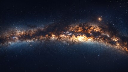 Fototapeta premium Milky Way Galaxy Panorama