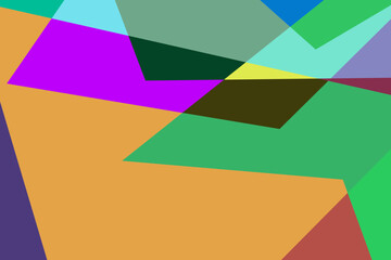 Colorful flat abstract geometric psychedelic pop art poster background