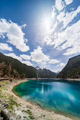Fototapeta premium Long Lake, aka Chang Hai, in Jiuzhai Valley National Park, China