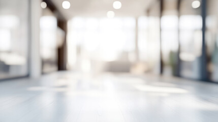 Obraz premium A bright, blurred interior image captures the essence of natural sunlight streaming in, highlighting a serene and airy space.