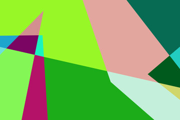 Colorful flat abstract geometric psychedelic pop art poster background