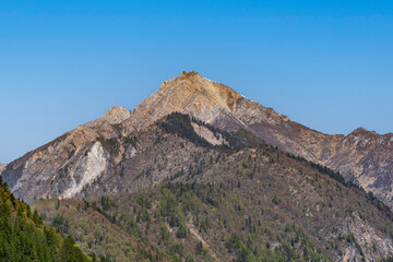 Mountain peak in Jiuzhaigou National Park, China