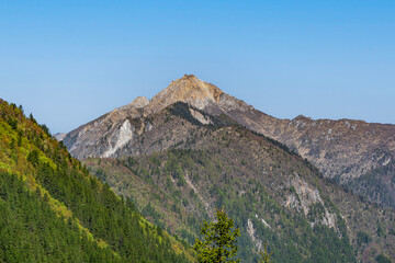 Mountain peak in Jiuzhaigou National Park, China