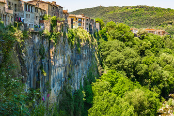 Castellfollit de la Roca, comarca de La Garrocha, Gerona, Catalonia, Spain