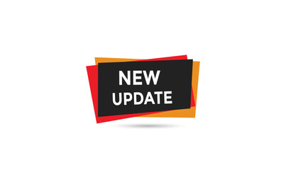New update button web banner templates. Vector Illustration 
