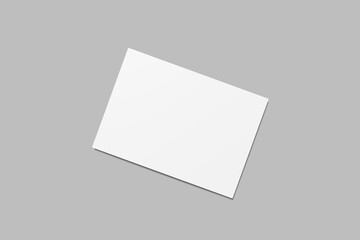 A6 Postcard Blank Mockup