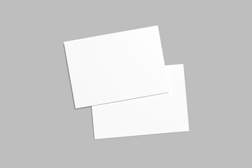 A6 Postcard Blank Mockup