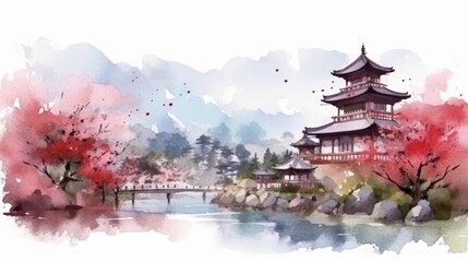 Obraz premium The mood of the painting is serene and peaceful