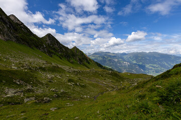 Bergpanorama auf dem Ahorn in den Zillertaler Alpen