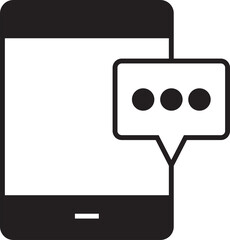 Smartphone with Message Icon
