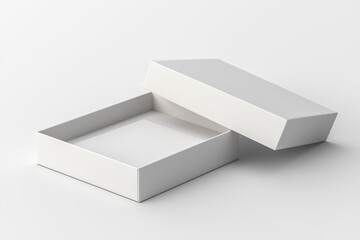 Paper Box Mockup A4 on isolated background created with Generative AI