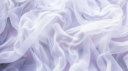 Obraz premium White Sheer Fabric Texture