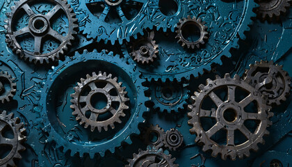 M&eacute;canisme d'engrenages artistiques