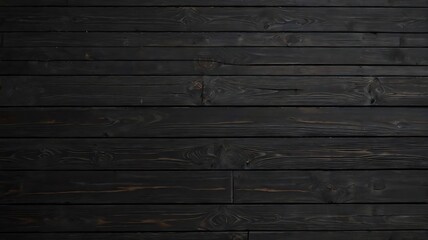 Obraz premium Black planks covering ground, old wooden planks on surface