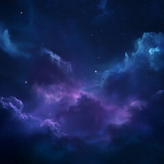 Obraz premium a dreamy night sky background filled with stars, constellations, and subtle auroras