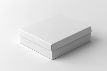 Naklejka premium Paper Box Mockup A4 on isolated background created with Generative AI