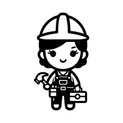 Construction worker avatar icon