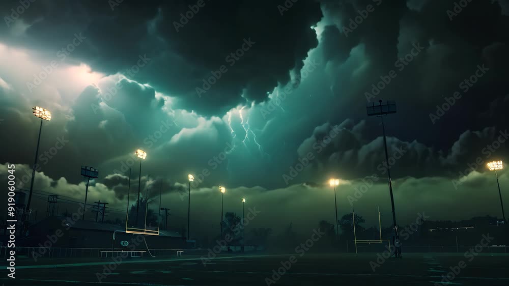 Poster an abstract background filled with bright, electric lights creating a dynamic and vibrant atmosphere