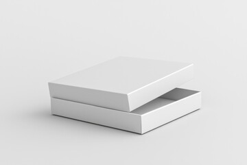 Naklejka premium Paper Box Mockup A4 on isolated background created with Generative AI
