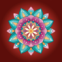 Mandala Design Vector, pattern design for background