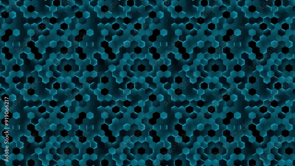 Poster hexagon texture abstract loop tile background .looping and tiling footage of hexagons