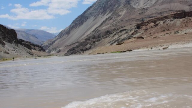 Sangam is the confluence of Indus and Zanskar rivers of Ladakh