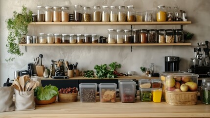 The kitchen has a rustic and cozy feel to it.