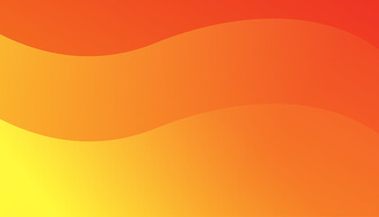 Abstract orange background with waves. Vector illustration