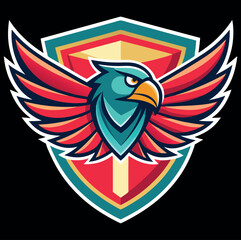 Obraz premium Eagle head mascot colorful concept