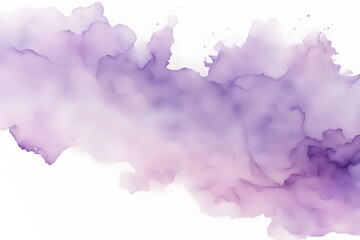 Obraz premium A gradient from pastel lavender to soft purple watercolor on white background, AI Generated
