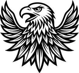 Obraz premium Eagle head mascot colorful concept