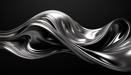 Obraz premium flowy metal