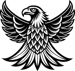 Eagle head silhouette