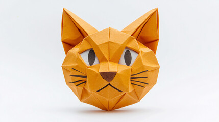 a catface made of paper