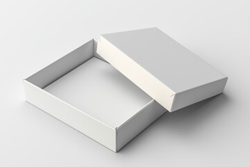 Paper Box Mockup A4 on isolated background created with Generative AI