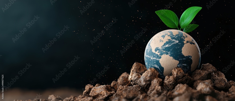 Poster Illuminating Sustainable Development Goals in - Conceptual with Copy Space for Text